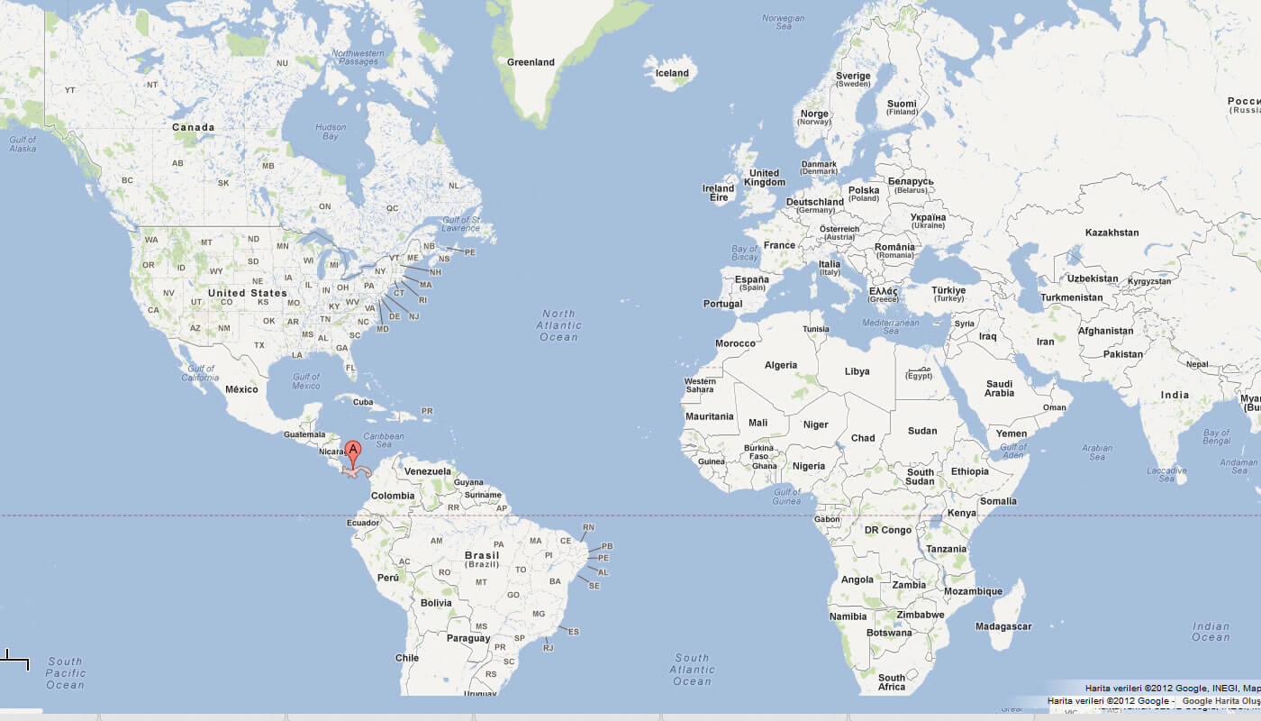 map of panama world